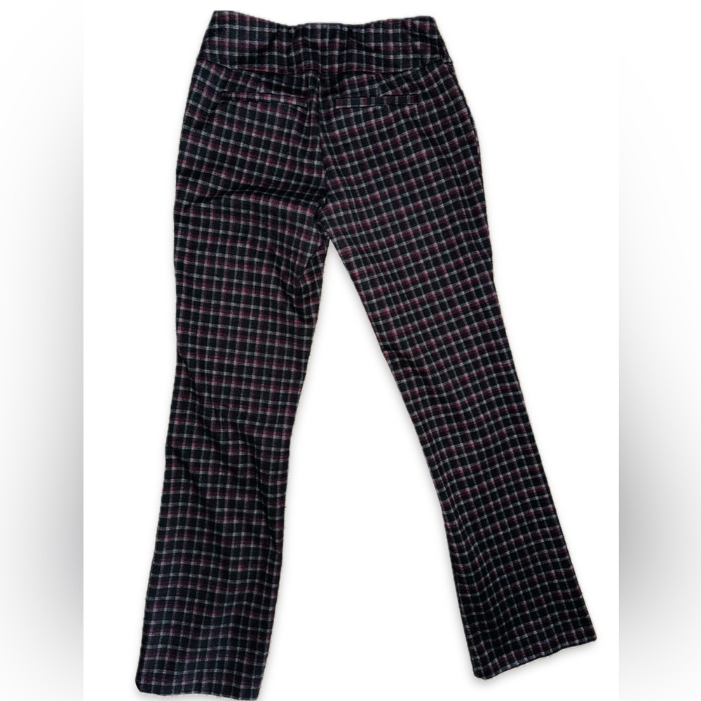 The 7th Avenue New York & Co Plaid Signature Fit Pull-On Boot Cut Pants. - Picture 9 of 9